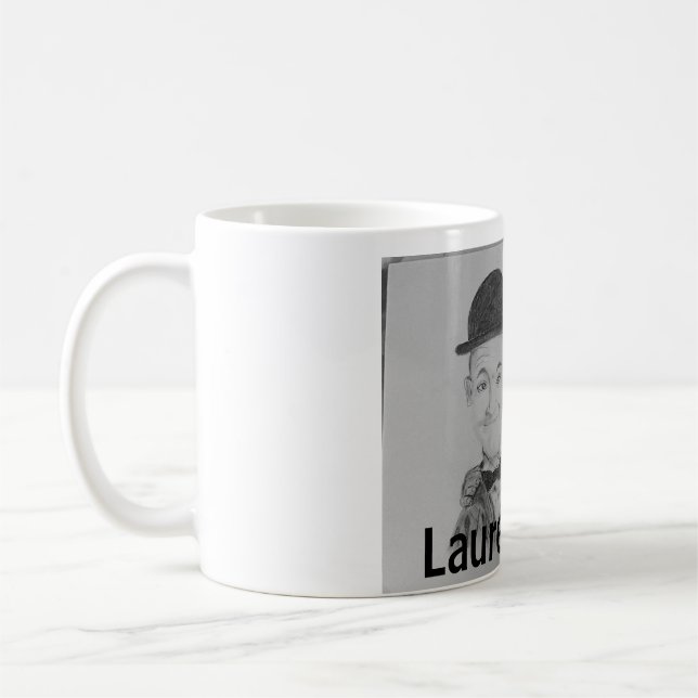 Café Boceto a lápiz de taza de Laurel y Hardy (Izquierda)
