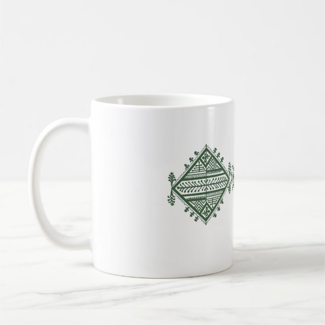 Café Bonita taza con símbolos de amazigh (Izquierda)