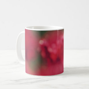 Café Borgoña, verde, fucsia, taza de arte abstracto roj