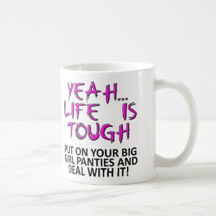 Café Bragas de Niña Grande Taza Divertida o Taza de Via