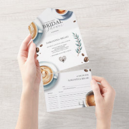Café Bridal Ducha Invitaciones Amor Se Está Prepar