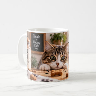 Café Buenos Gatos Obtienen Golosinas Taza Divertida de