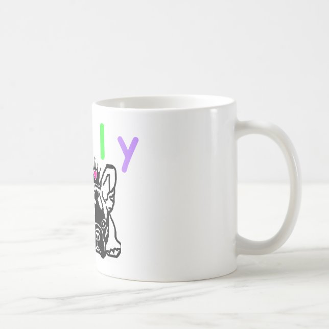 Café Bulldoges franceses taza de té (Derecha)