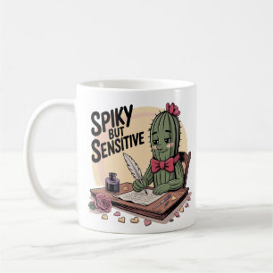 Café Cactus del Desierto Cute bebiendo taza con cita de