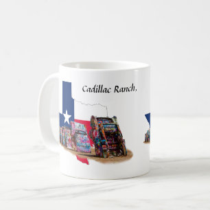 Café Cadillac Ranch, Contorno del Estado de Texas, Taza