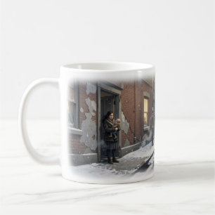 Café Calle Nevada de Esperanza Silenciosa Taza de Invie