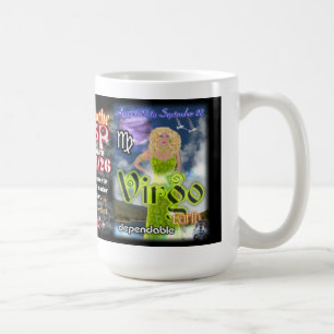Café Cambio de signo del virgo de Leo, taza grande de