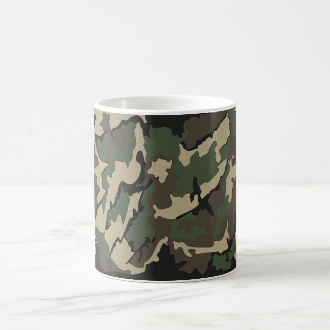 Café Camo, taza clásica de 11 oz (Centro)