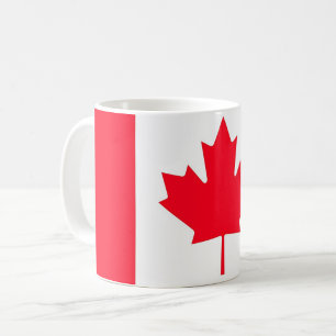 Café CANADÁ. Bandera canadiense. Patriótico. Taza de ca