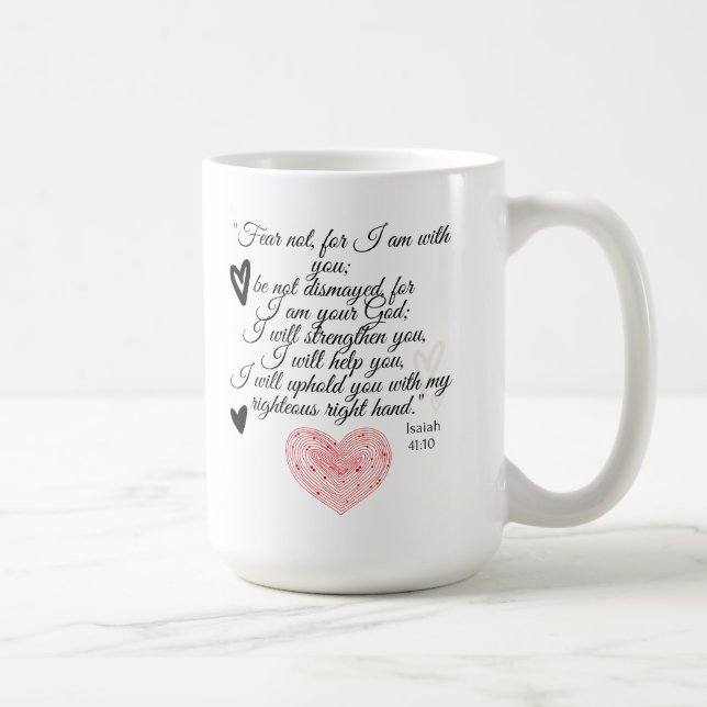 Café Canciones cristianas, taza de verso de la Biblia,  (Derecha)