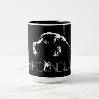 Café canino de Terranova tazas de perro adorno
