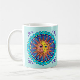 Café Cara de Sol y Luna Taza