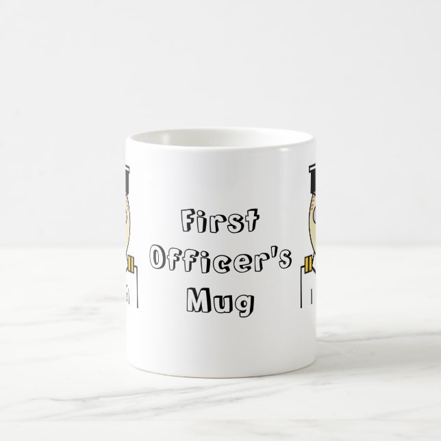 Café Carácter doble de la taza del primer oficial (Centro)