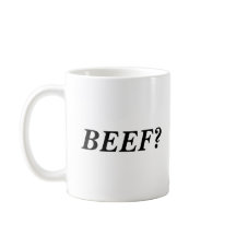 ¿CARNE DE VACA? taza de la palabra