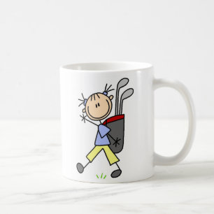 Café Carrito que lleva la taza de la bolsa de golf
