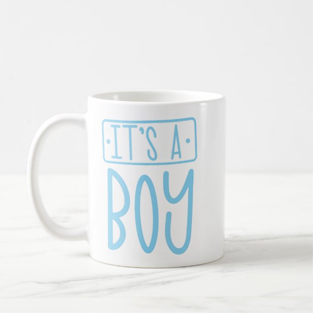 Café Celebrar la taza de regalo de Recién nacido Boy Ba (Izquierda)