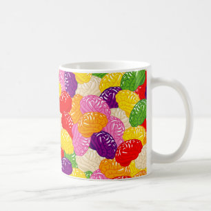 Café Cerebros de la jalea que se inspiran la taza