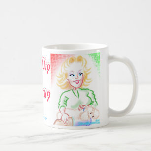 Café Chelly y taza de la caricatura del conejito
