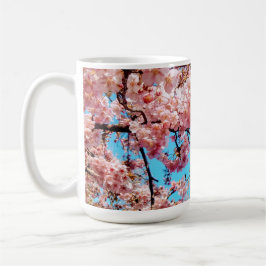 Café Cherry Blossom moderno taza de té/café