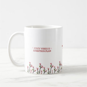 Café Chica de estudio estética Taza acogedora con vibra