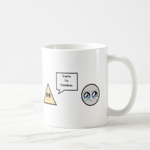 Café Chiste del triángulo de la taza de la matemática