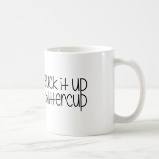 Café Chúpelo encima de la taza del ranúnculo