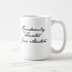 Café Cita aleatoriamente la taza de Jane Austen