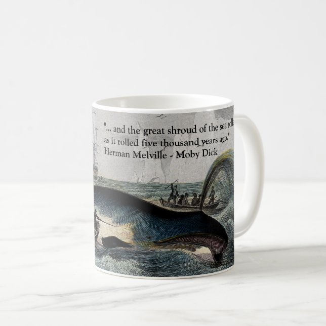 Café Cita de Moby Dick y taza de la ballena (Anverso derecho)