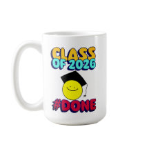 Clase de 2026 Taza de regalo de graduación listo
