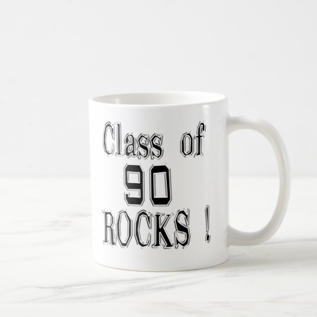 Café ¡Clase de '90 rocas! Taza (Derecha)