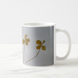 Café Clovers trébol de suerte carácter efímero taza
