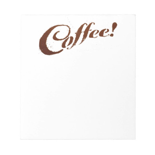 Café Coffee Grounds - Bloc de notas (Frente)