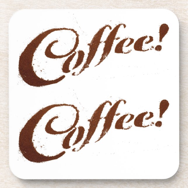 Café Coffee Grounds - Posavasos de Corcho (Frente)