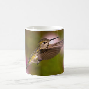 Café Colibrí que vuela la taza del colibrí de Ana