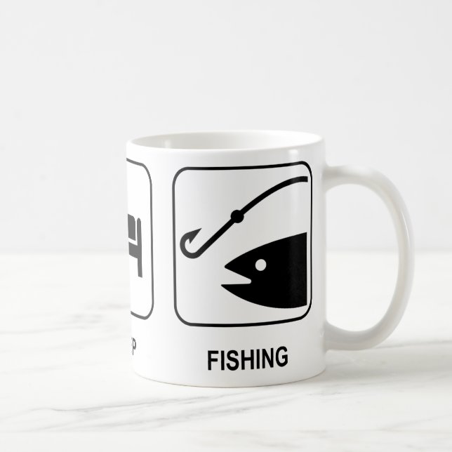 Café Coma la taza de la pesca del sueño (Derecha)