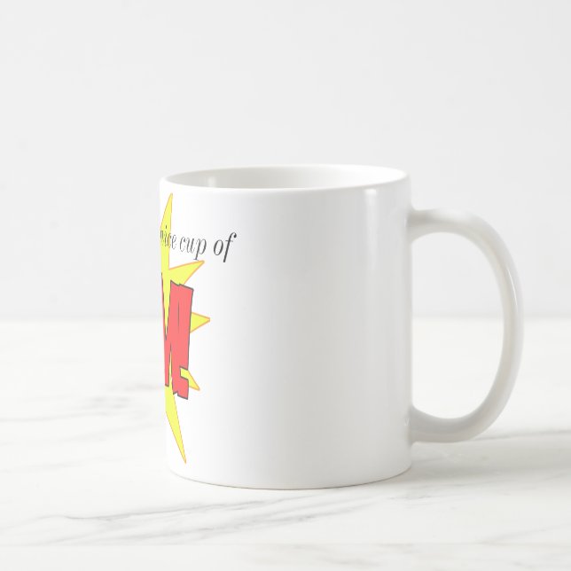 Café ¡Cómo sobre una taza agradable de BAM! (Derecha)