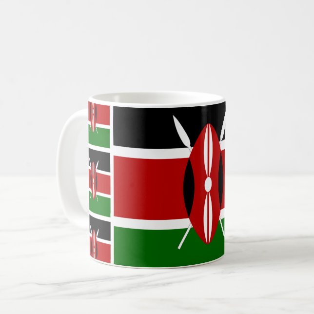 Cafe con bandera keniana, Copa Patriótica de Kenia (Anverso izquierdo)