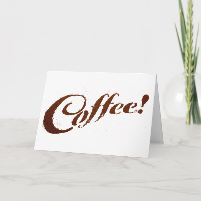 Café con café - Tarjeta de felicitación (Anverso)