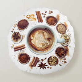 Café Con Cojín decorativo De Sublimación De Especi