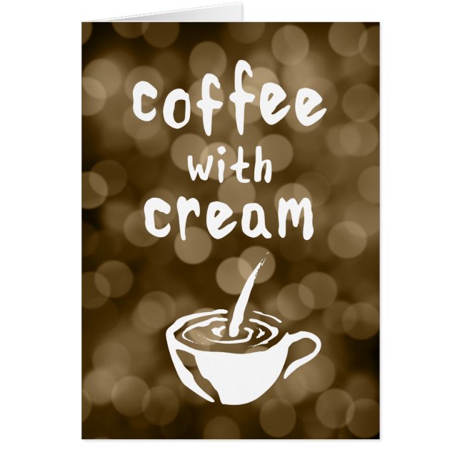 café con crema bokeh (Frente)