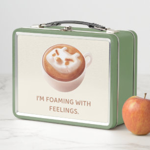 Café con juego de palabras: Iron T espumando con s