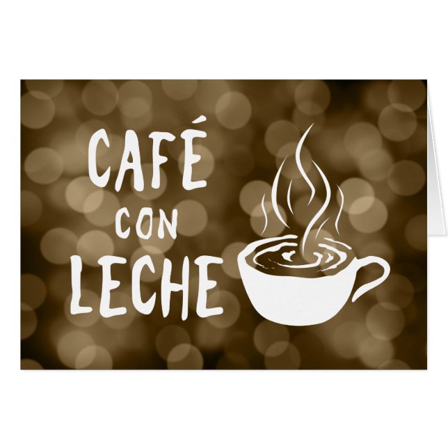 cafe con leche bokeh (Anverso (Horizontal))