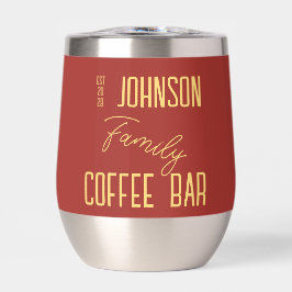 Café con nombre familiar personalizado