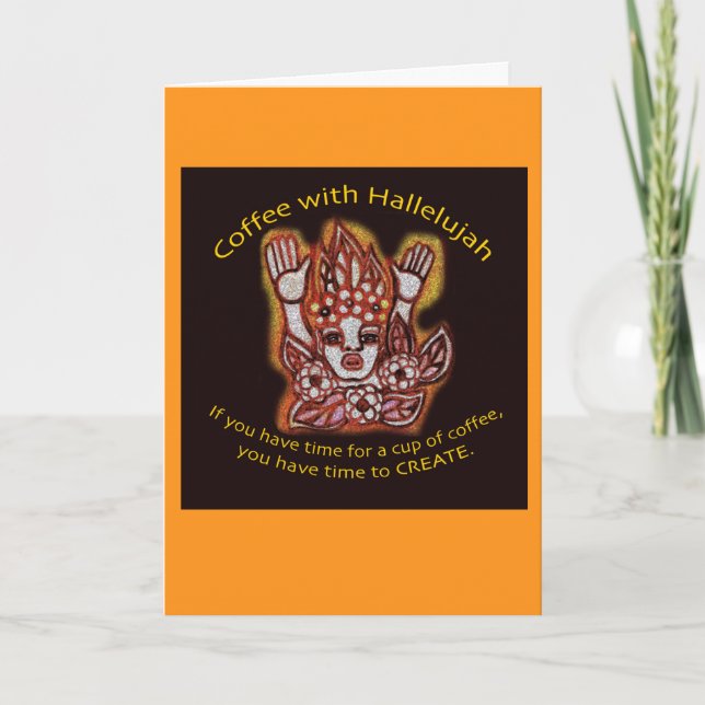 Café con tarjeta Hallelujah (Anverso)