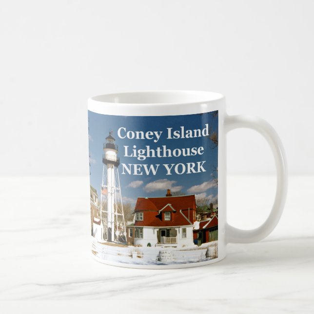 Café Coney Island, taza del faro de Nueva York (Derecha)