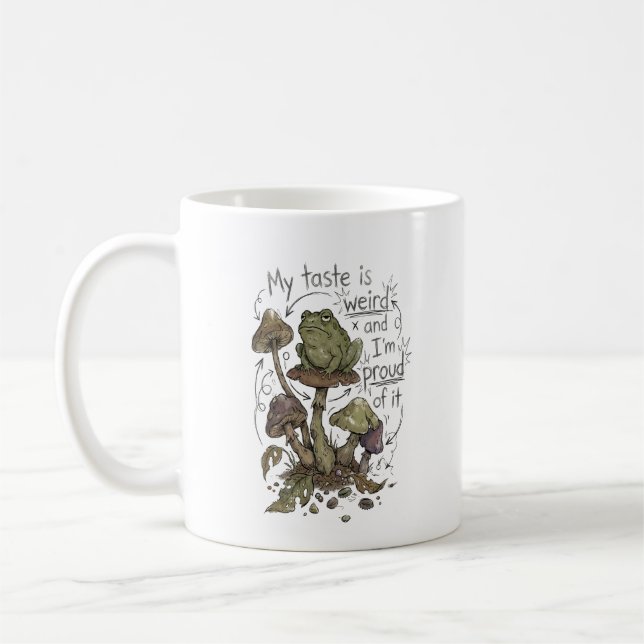 Café Confesión de mal gusto – Taza divertida de hongo (Izquierda)