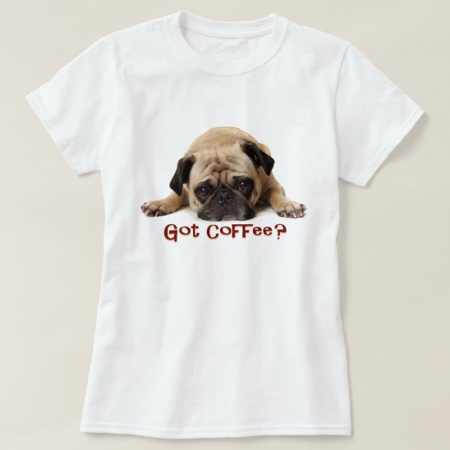 ¿Café conseguido? Camiseta del barro amasado (Diseño del anverso)