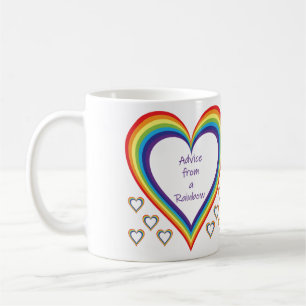 Café Consejo de una taza arco iris