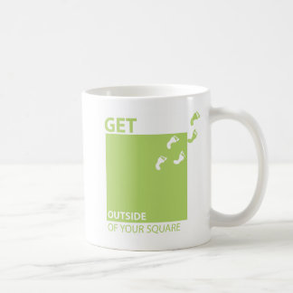 Café Consiga fuera de su cuadrado - taza