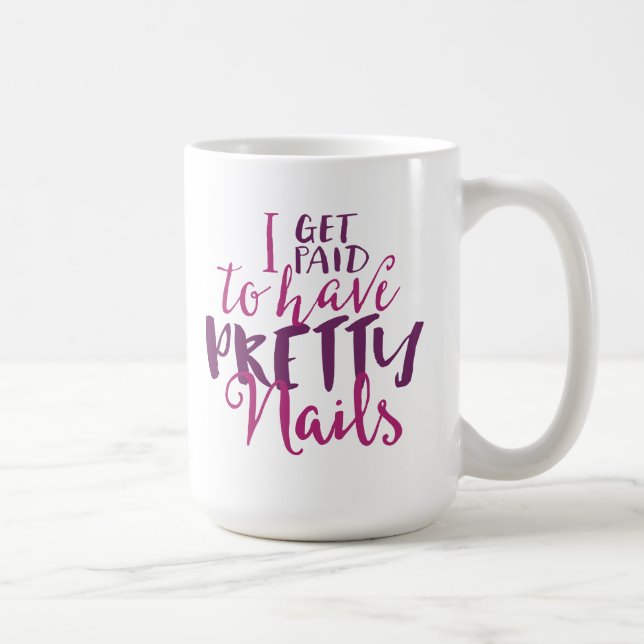 Café Consigo pagado tener taza de los clavos 15oz del (Derecha)